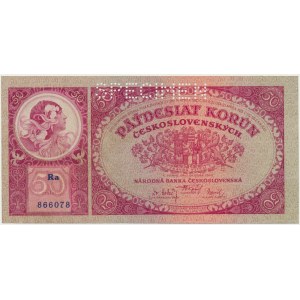 Czechoslovakia, 50 Korun 1929 - SPECIMEN
