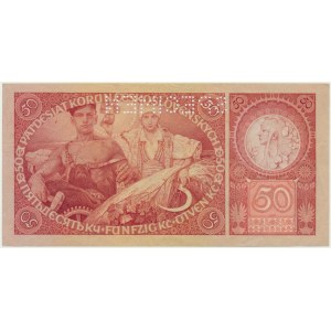 Czechoslovakia, 50 Korun 1929 - SPECIMEN