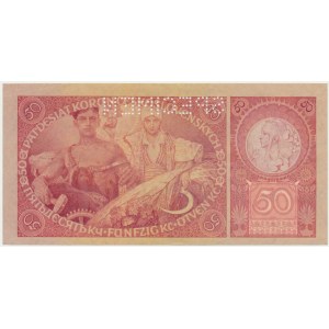 Czechoslovakia, 50 Korun 1929 - SPECIMEN