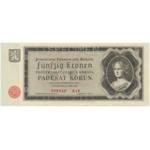 Bohemia & Moravia, 50 Korun 1940 - SPECIMEN