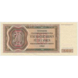 Bohemia & Moravia, 500 Korun 1942 - I issue - SPECIMEN -