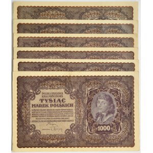 1.000 marek polskich 1919 (6 szt.)