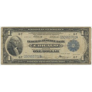 USA, Blue Seal, Chicago, 1 Dollar 1914 - Elliott & Burke -