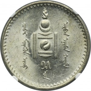 Mongolia, 1 Tögrög Petersburg 1925 - NGC MS61