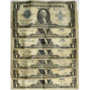 USA, Silver Certificate, 1 Dollar 1923 - Speelman & White (7 pcs.)
