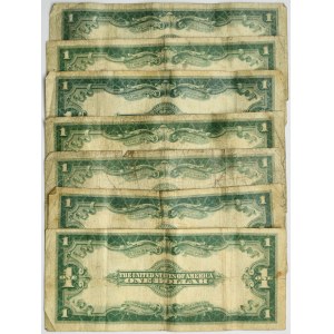 USA, Silver Certificate, 1 Dollar 1923 - Speelman & White (7 pcs.)