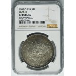 China, Kuang-hsü, 1 Dollar Tientsin 1908 - NGC XF DETAILS - RARE