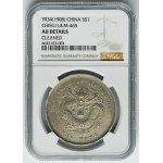 China, Chihli, Kuang-hsü, 1 Dollar Tientsin Year 34 (1908) - NGC AU DETAILS
