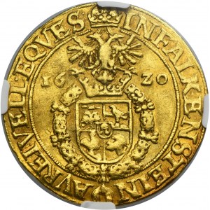 Austria, County of Trautson, Paul Sixtus, 5 Ducats Wien 1620 - NGC AU50 - EXTREMELY RARE