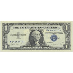 USA, Strieborný certifikát, 1 USD 1957 - A - Smith &amp; Dillon