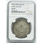 China, Chihli, Kuang-hsü, 1 Dollar Tientsin Year 34 (1908) - NGC AU55