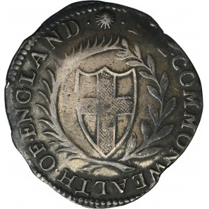 Great Britain, Commonwealth of England, Half Crown Tower 1653 - RARE