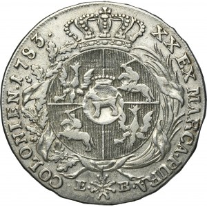 Poniatowski, 1/2 Thaler Warsaw 1783 EB - RARE