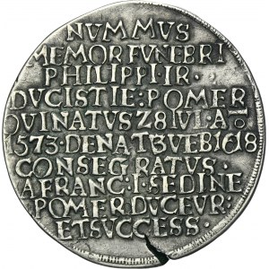 Pomerania, Philipp II, Posthumous thaler 1618 - IMITATION, RARE