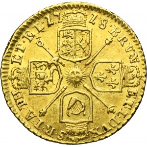 Great Britain, George I, 1/4 Guinea 1718