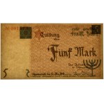 5 Mark 1940 - orange serial number - PMG 64 EPQ - cardboard paper