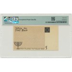 5 Mark 1940 - orange serial number - PMG 64 EPQ - cardboard paper