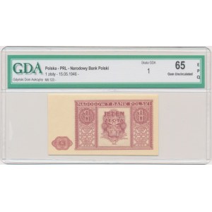 1 złoty 1946 - GDA 65 EPQ