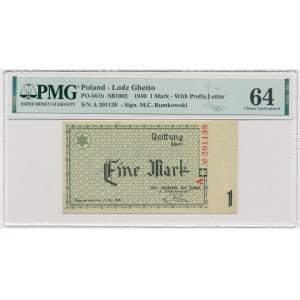 1 Mark 1940 - A - 6 digit series - PMG 64