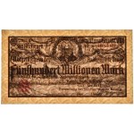 Danzig, 500 million Mark 1923 - print on margins in cream colour - PMG 58 EPQ
