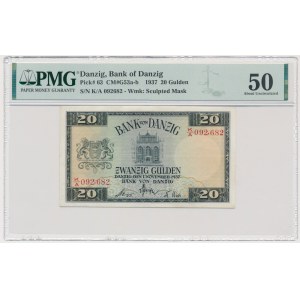 Danzig, 20 Gulden 1937 - K/A - PMG 50