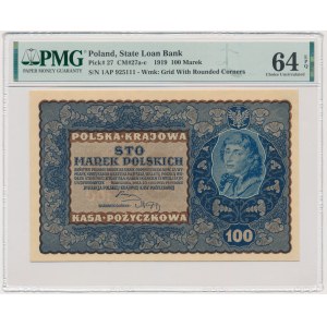 100 marek 1919 - IA Serja P - PMG 64 EPQ