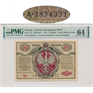 10 marek 1916 - Generał - biletów - PMG 64 - BERLIN III - BARDZO RZADKIE