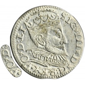 Sigismund III Vasa, 3 Groschen Riga 1595 - LI - UNLISTED