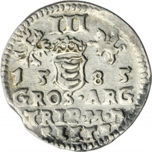 Stephan Bathory, 3 Groschen Vilnius 1585
