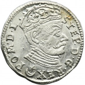 Stephen Bathory, 3 Groschen Vilnius 1582 - L/LIT