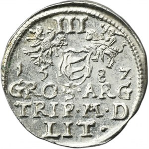 Stephen Bathory, 3 Groschen Vilnius 1582 - L/LIT