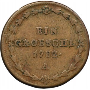 Silesia, Austrian partition, Joseph II, Gröschel Wien 1782 A - VERY RARE