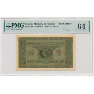 5 gold 1926 - MODEL - Ser.A - PMG 64