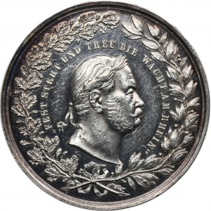Silesia, Medal unveiling of the victory column Namslau 1878 - VERY RARE