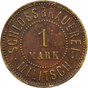 Silesia, Militsch, Schloss Brauerei, Token 1 mark - RARE