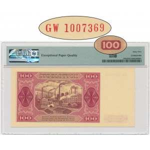 100 złotych 1948 - GW - z ramką - PMG 65 EPQ - RZADKOŚĆ