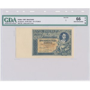 20 złotych 1931 - DH. - GDA 66 EPQ