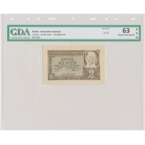 2 gold 1941 - AA - GDA 63 EPQ - rarer series