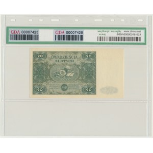 20 gold 1947 - C - GDA 55 EPQ