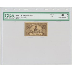 20 groszy 1924 - GDA 58 EPQ
