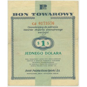 Pewex, 1 dolar 1960 - Cd - z klauzulą -