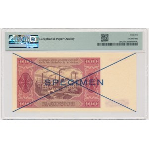 100 złotych 1948 - SPECIMEN - D 123456/789000 - PMG 66 EPQ