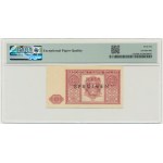 1 gold 1946 - SPECIMEN - PMG 66 EPQ - black overprint