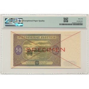 50 złotych 1946 - SPECIMEN - A - PMG 66 EPQ