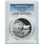 South Africa, 2 Rand 2016 Cheetah - PCGS PR70 DCAM