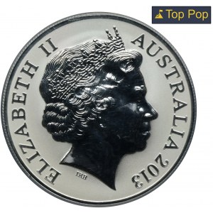 Australia, Elizabeth II, 1 Dollar 2013 - Saltwater crocodile - PCGS MS70