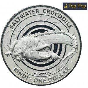 Australia, Elizabeth II, 1 Dollar 2013 - Saltwater crocodile - PCGS MS70