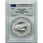 Australia, Elizabeth II, 1 Dollar 2013 - Saltwater crocodile - PCGS MS70