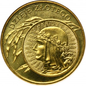 2 złote 2006 Dzieje Złotego, Głowa kobiety - NGC MS66