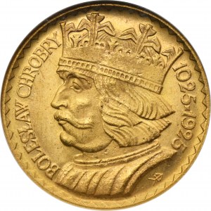 20 złotych 1925 Chrobry - NGC MS64